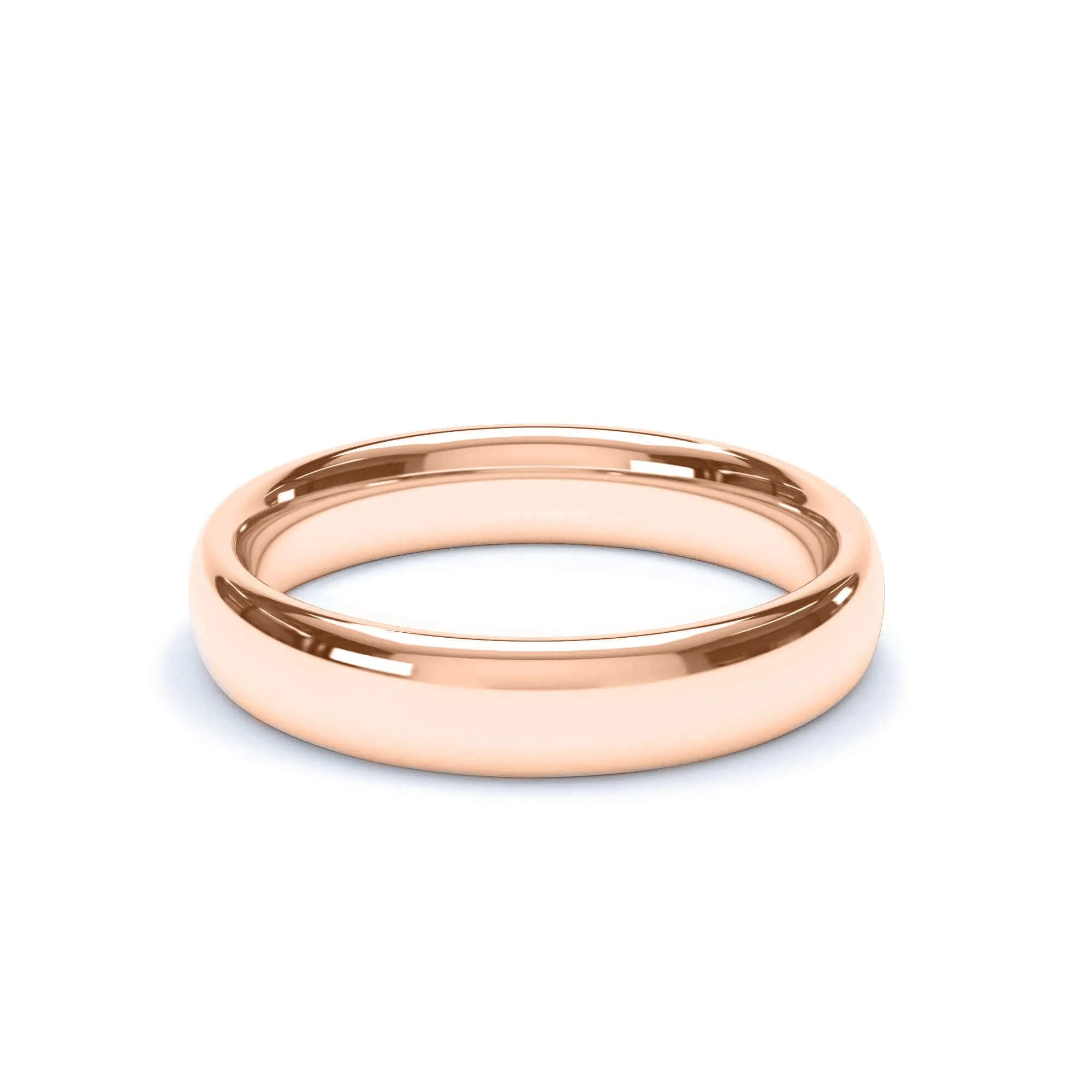 - Oval Profile Wedding Ring 18k Rose Gold