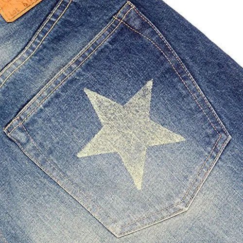 10 Year Aged Lone Star Jeans Slim Fit by Sugarcane CANE6511 Navy