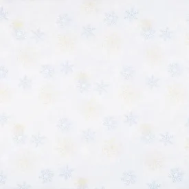 108" Quilt Back - Light Grey Snowflakes 108" Wide Backing