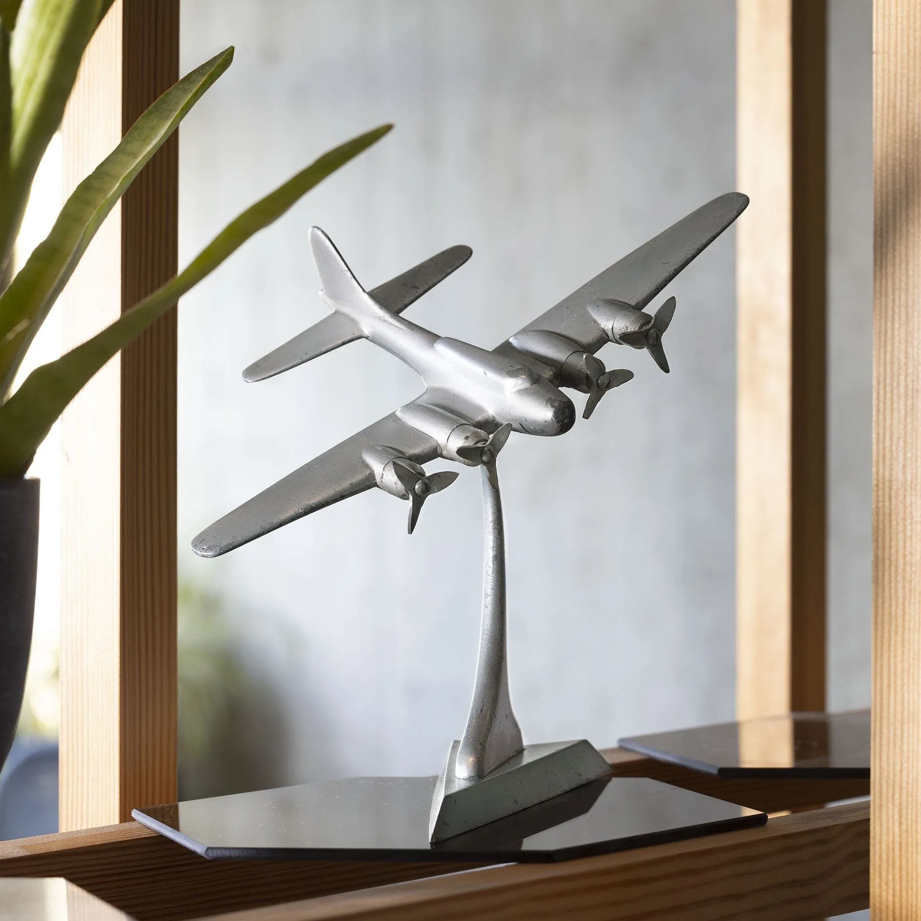 1960s Cast Iron Desk Airplane