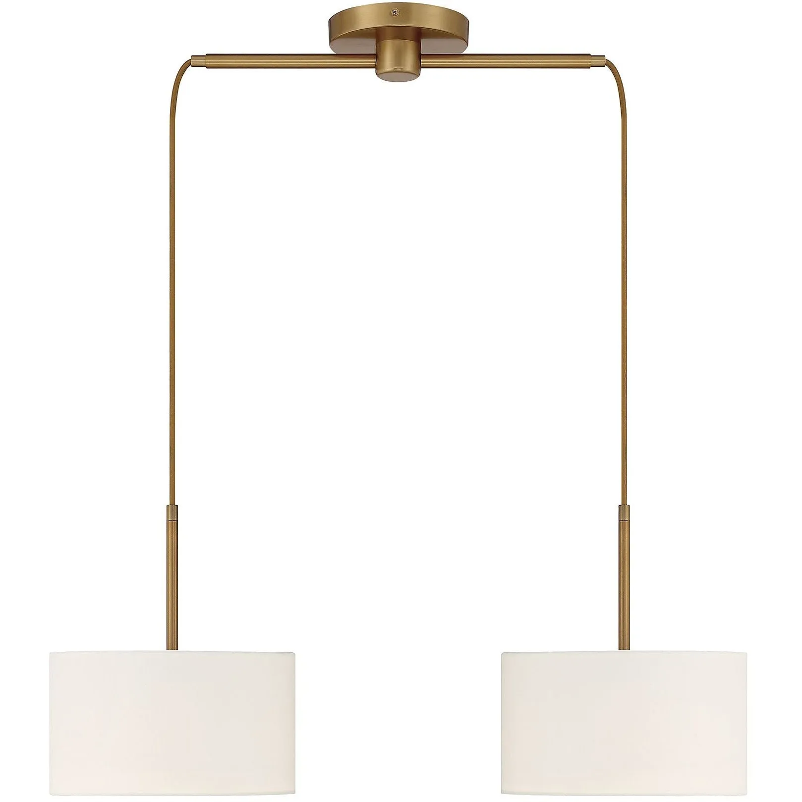 2-Light Linear Chandelier