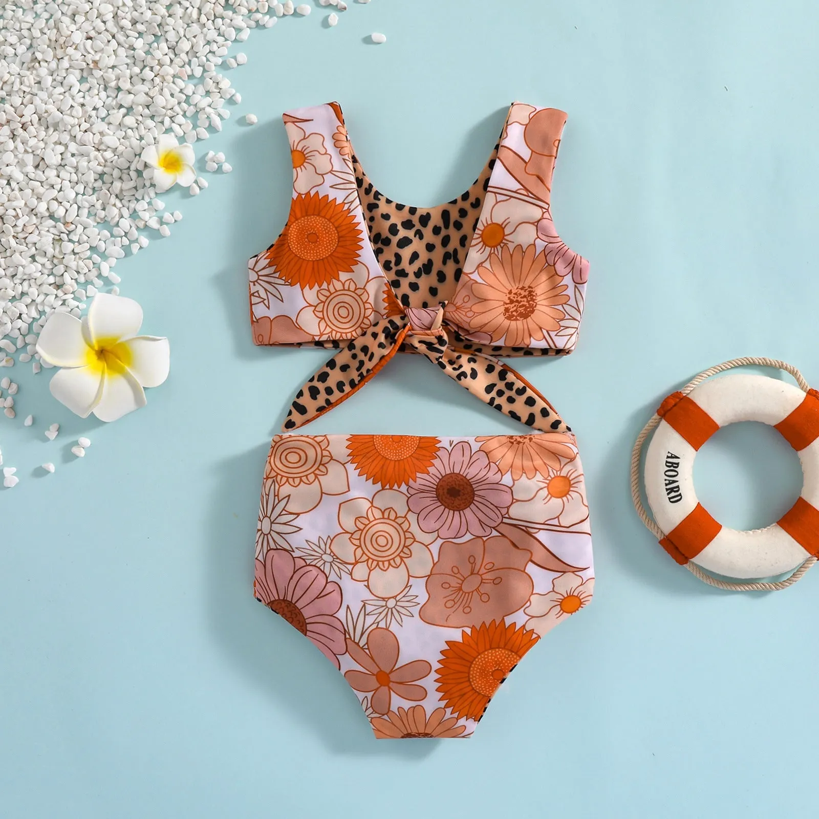 2-Piece Floral Printed Swimsuit