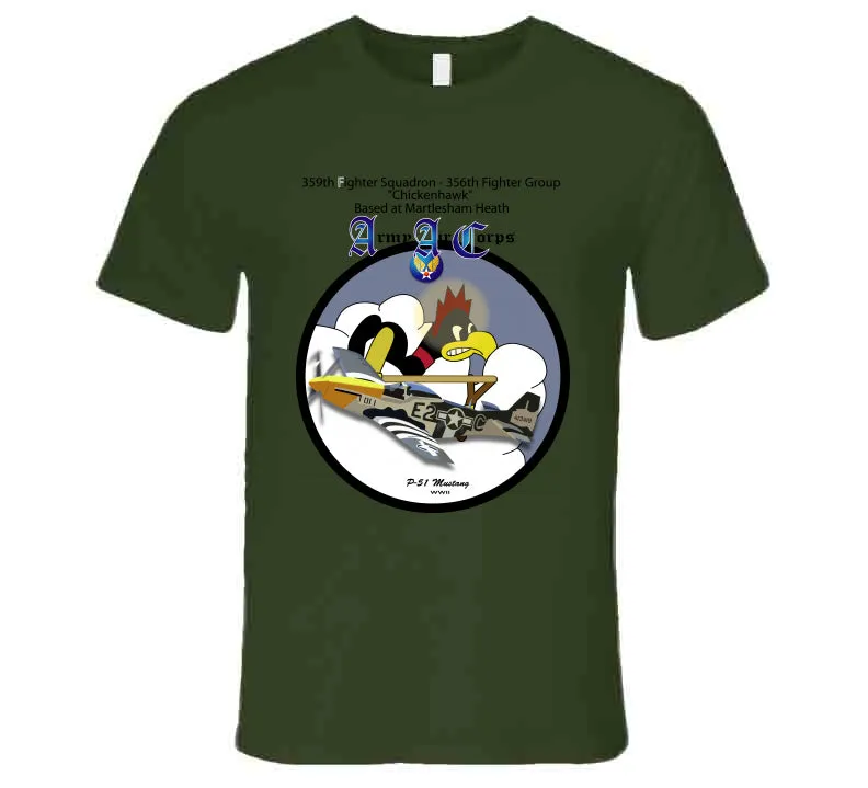 359th Fighter Squadron - 356th Fighter Group - P-51 T Shirt