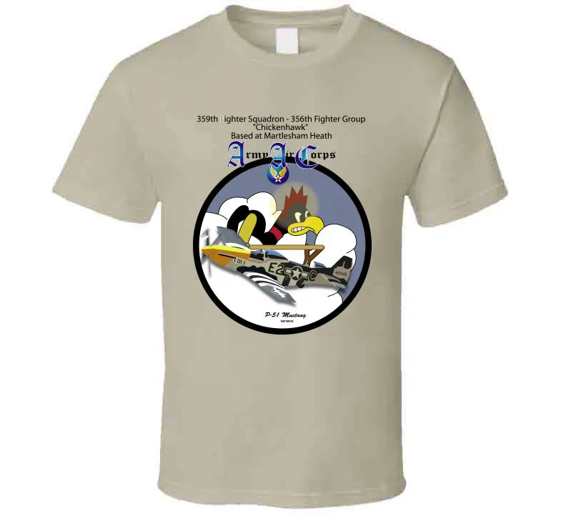 359th Fighter Squadron - 356th Fighter Group - P-51 T Shirt