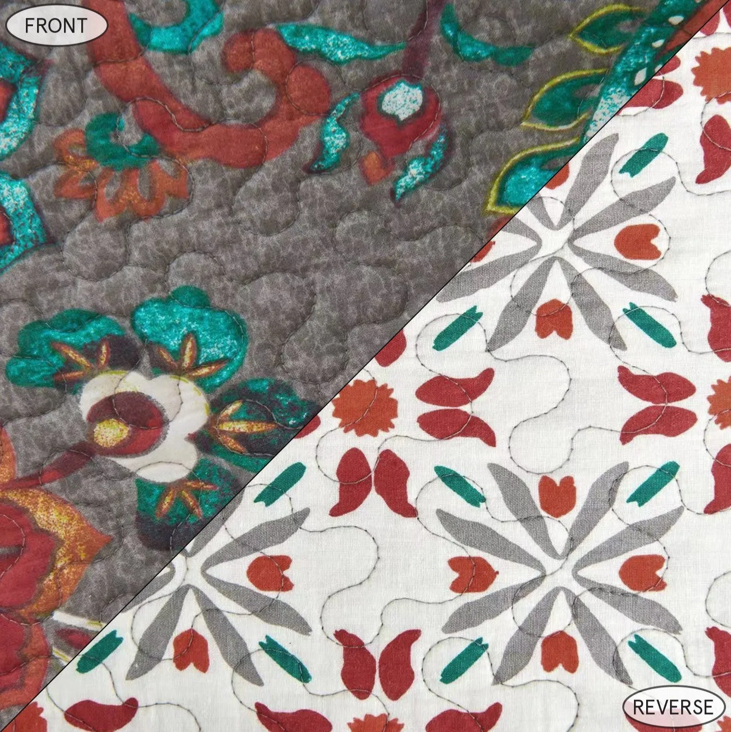 Abbie Western Paisley Reversible Quilt Set