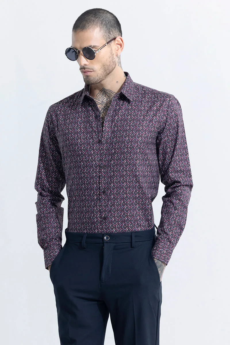 Absqure Diamond Maroon Shirt