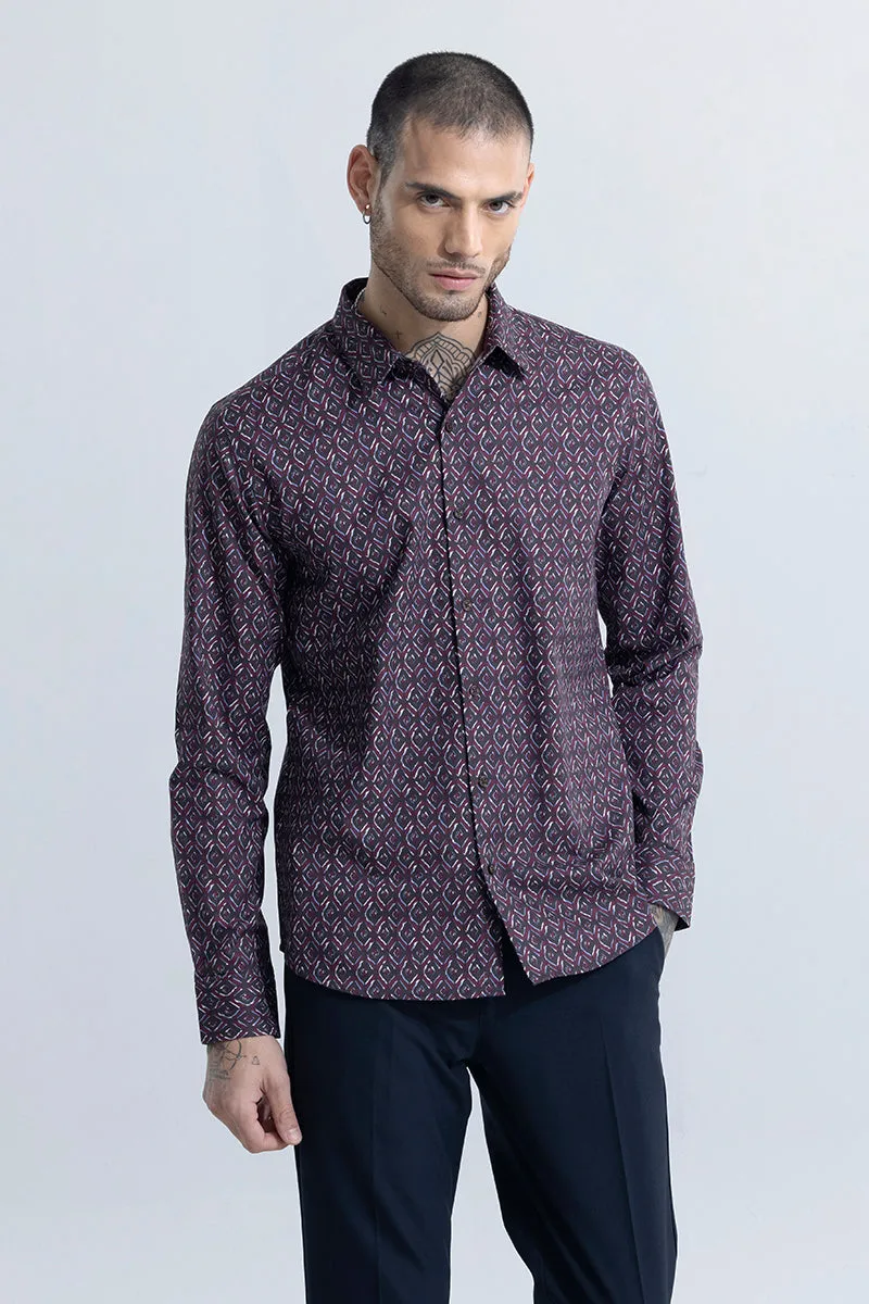 Absqure Diamond Maroon Shirt