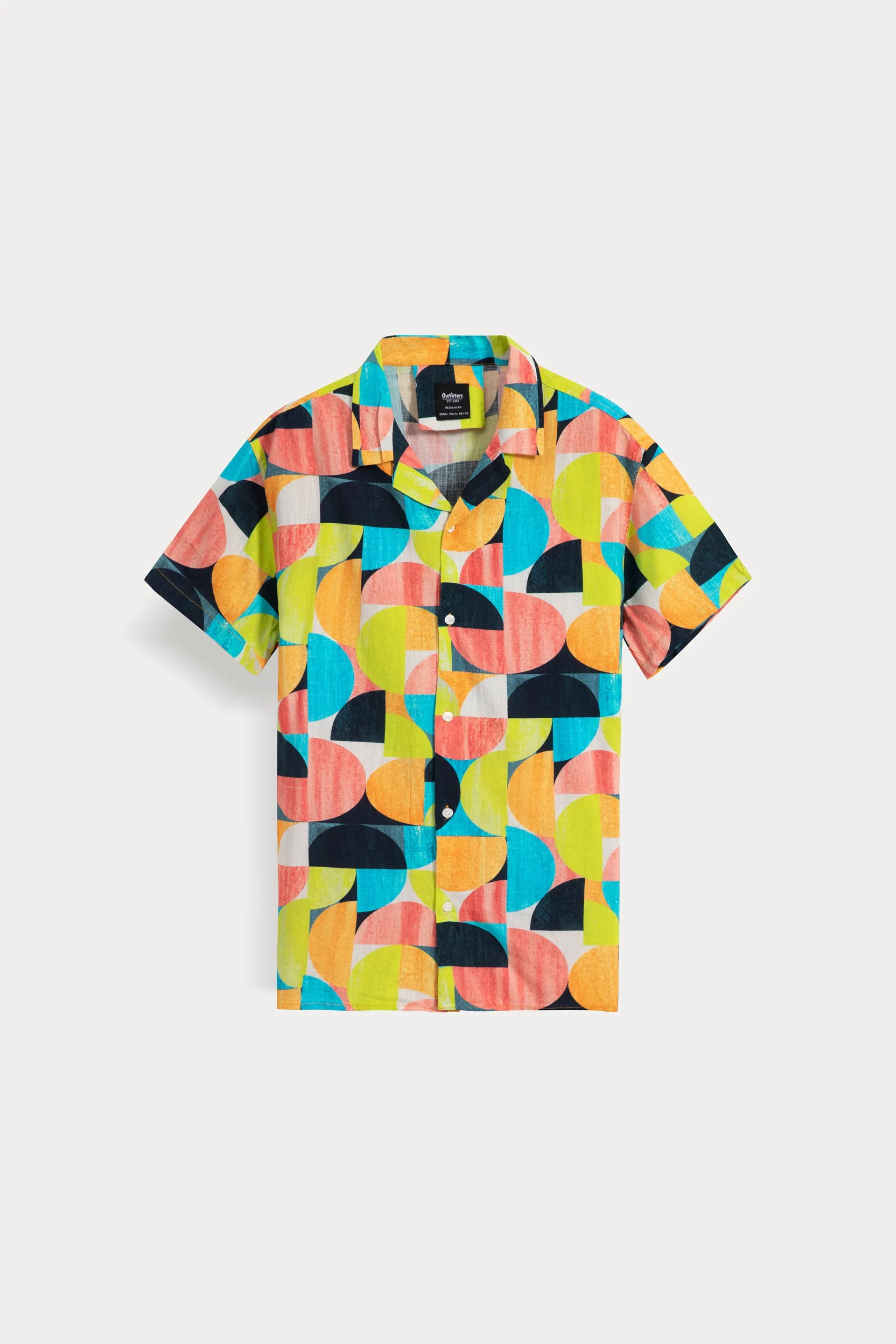 Abstract Geometric Printed Shirt