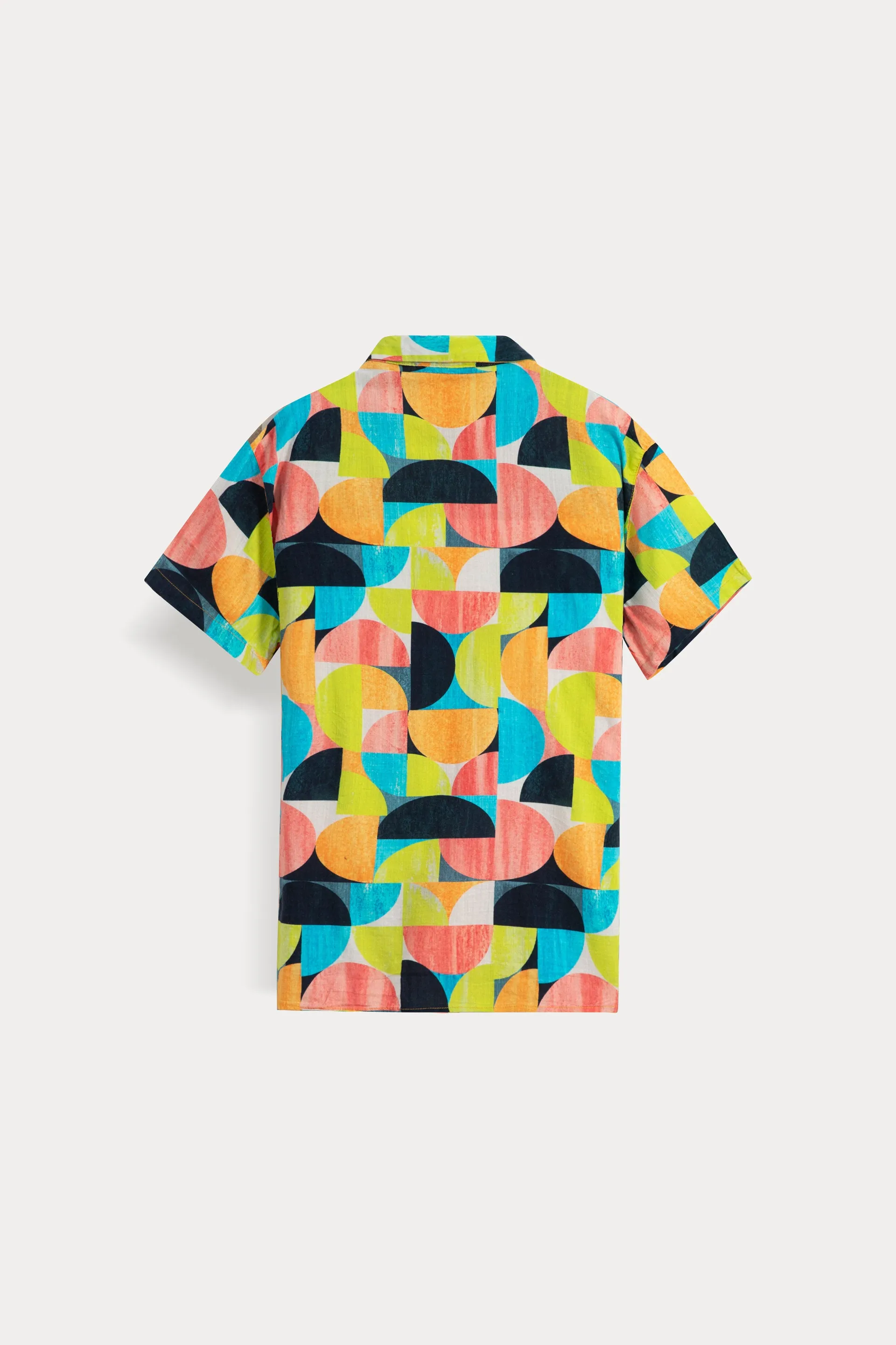 Abstract Geometric Printed Shirt