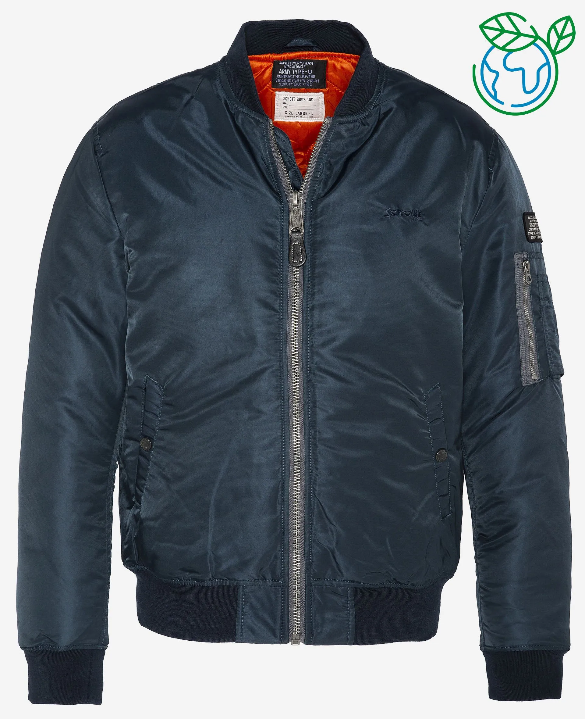 AIRFORCERS Blouson Bomber SCHOTT, Navy