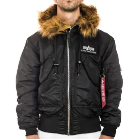 Sure, here is an optimized title for the product in English with added modifiers:

Alpha Industries 45P Reflective Hooded Custom Bomber Jacket - Black