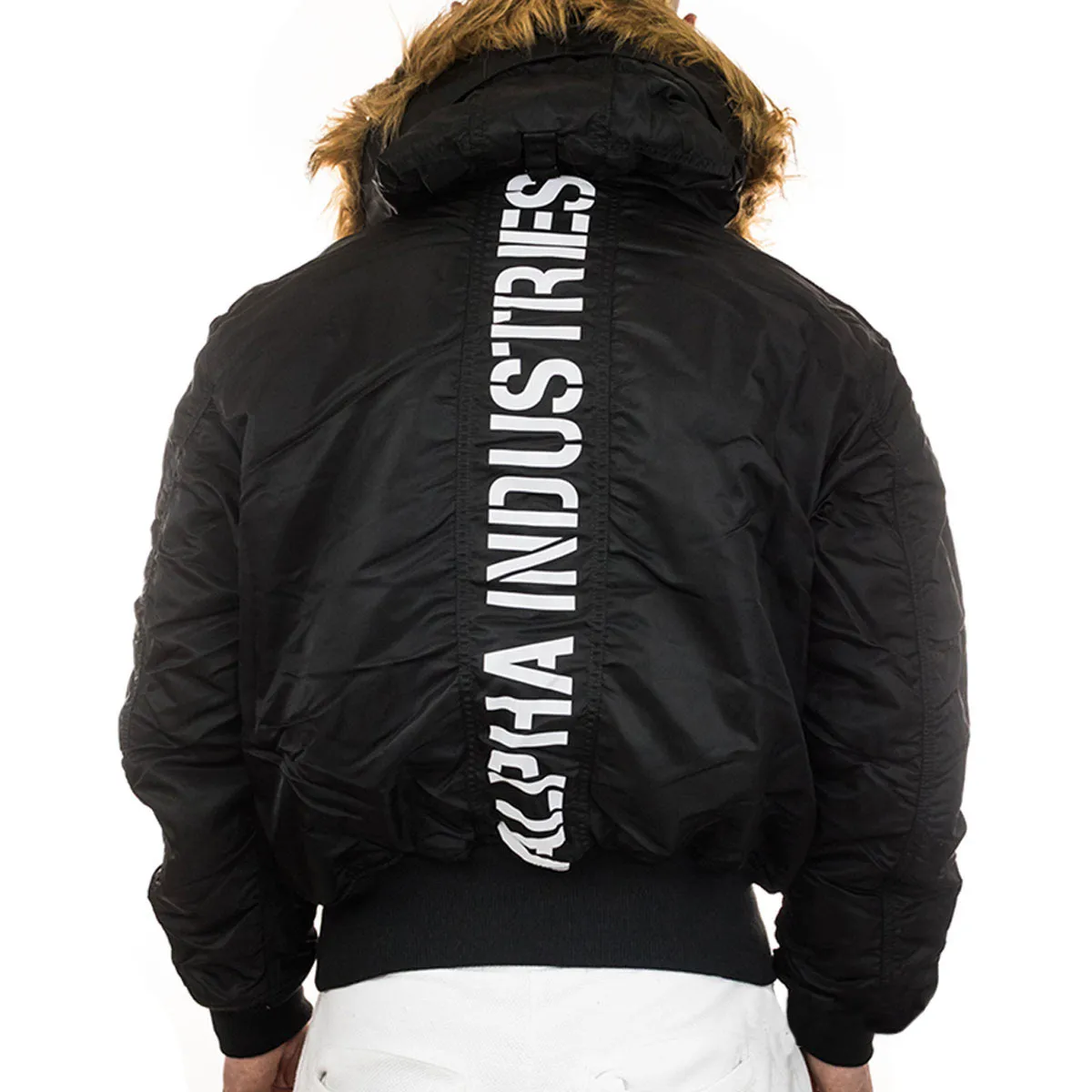 Sure, here is an optimized title for the product in English with added modifiers:

Alpha Industries 45P Reflective Hooded Custom Bomber Jacket - Black