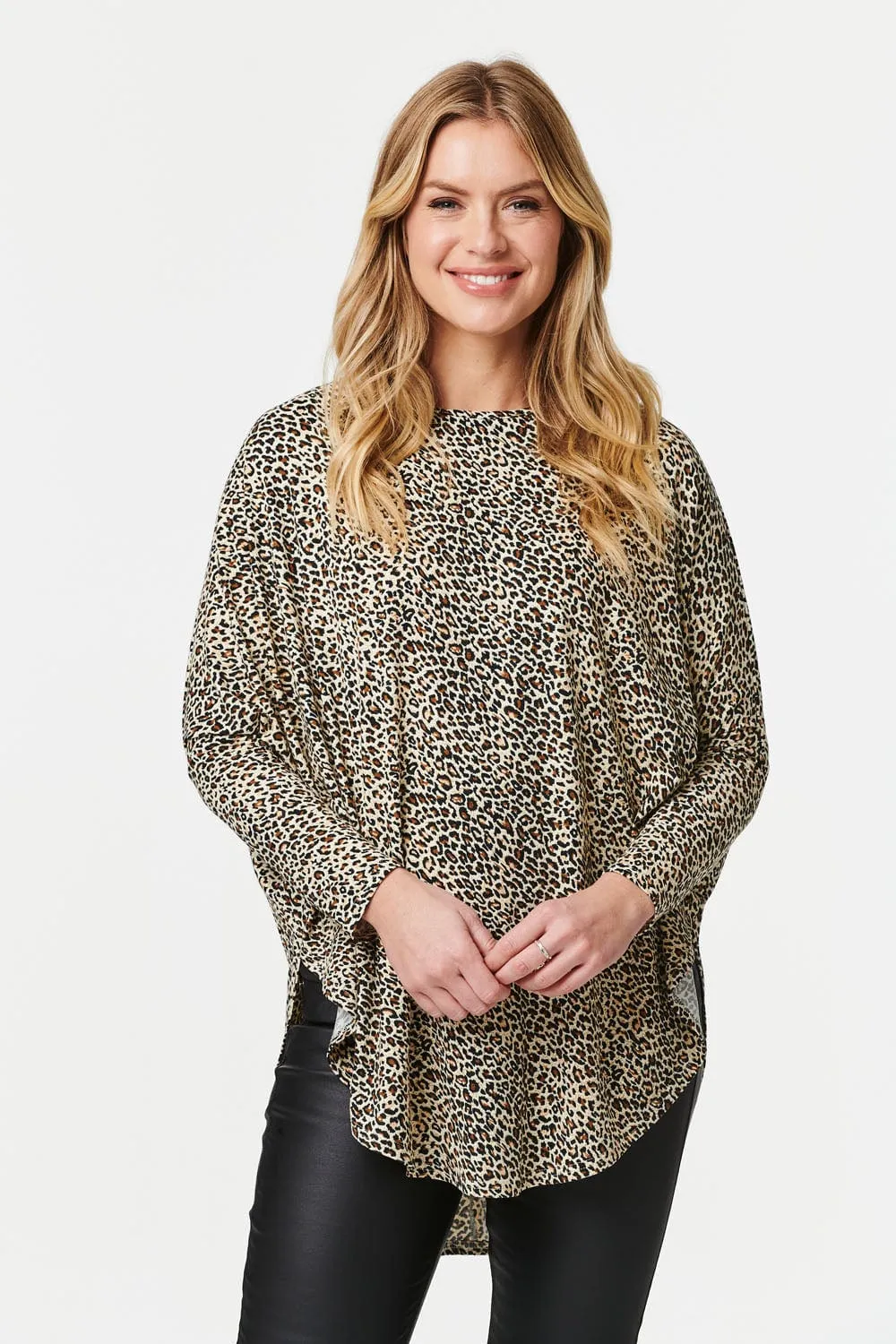 Animal Print Long Sleeve T-Shirt