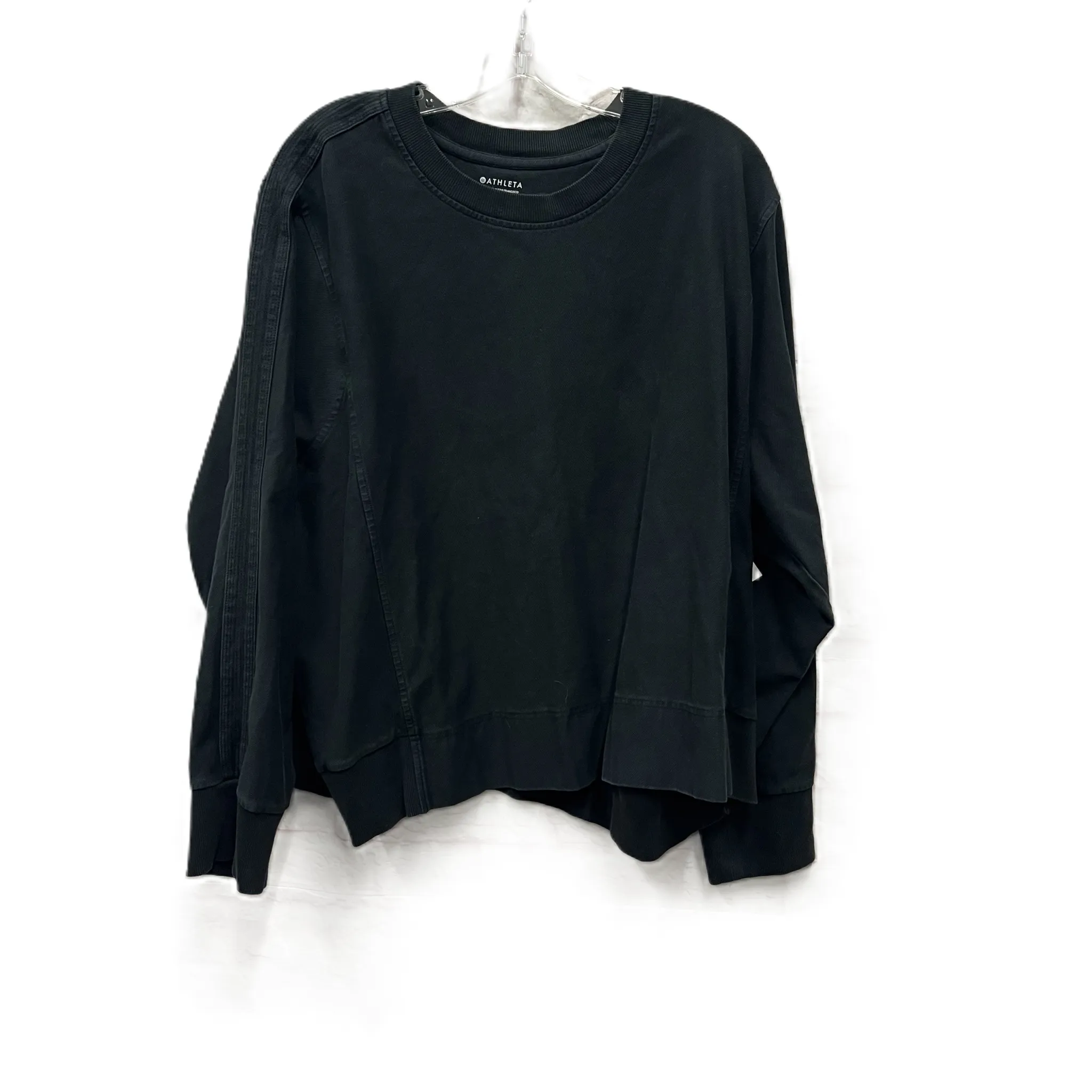 Athletic Top Long Sleeve Crewneck By Athleta In Black, Size: 3x