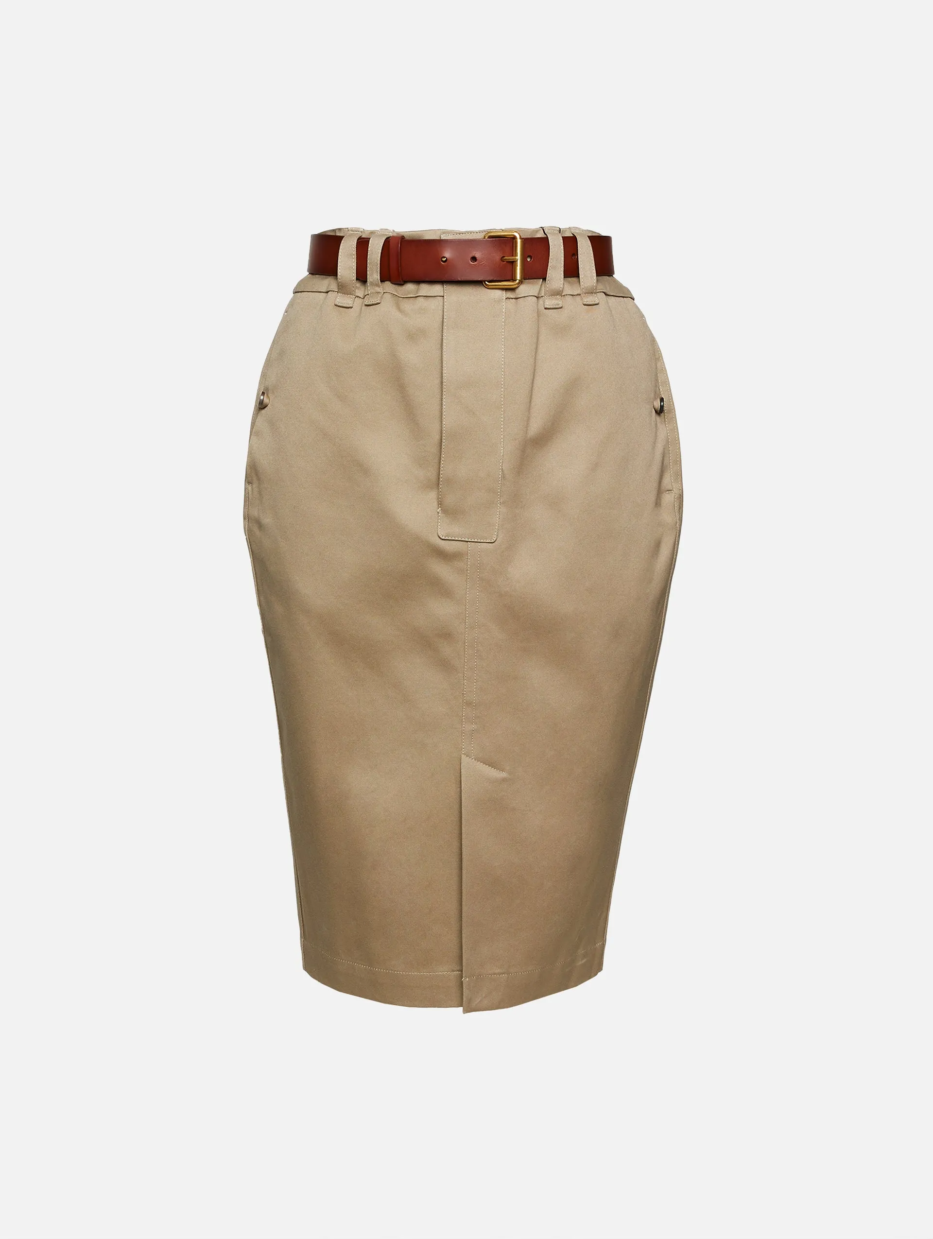 Belted Pencil Skirt