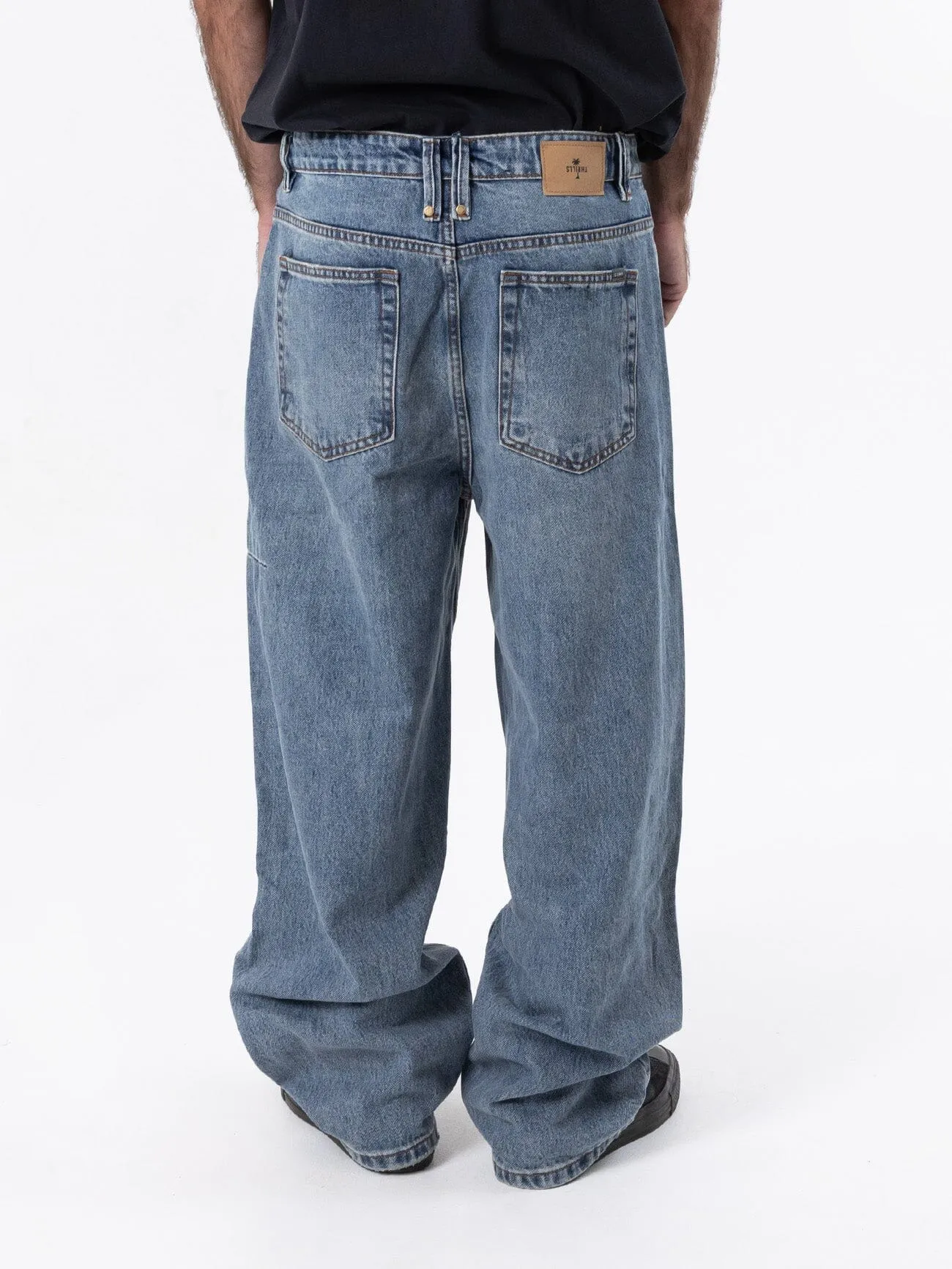 Biggest Slacker Denim Jean - Dirty Weathered Blue