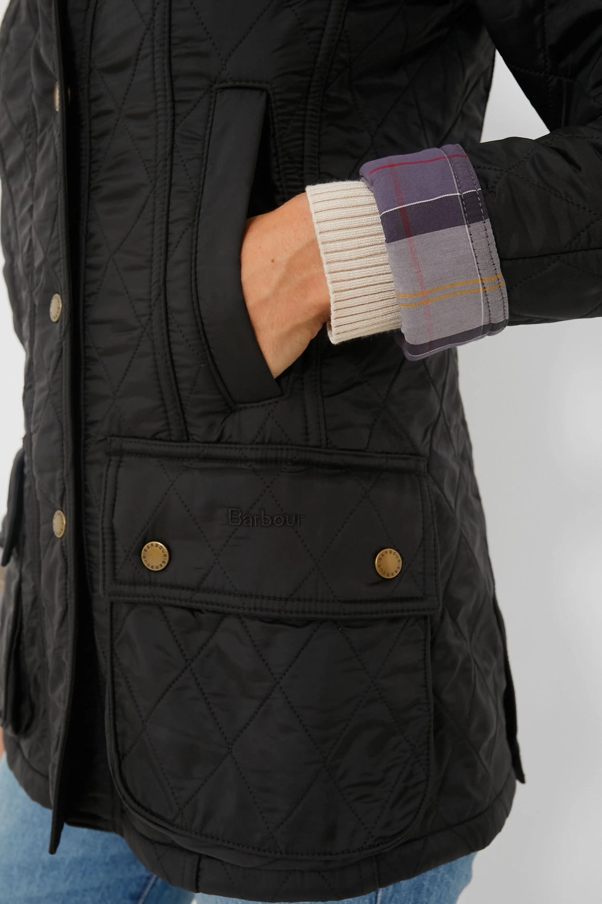 Black Beadnell Polarquilt Jacket