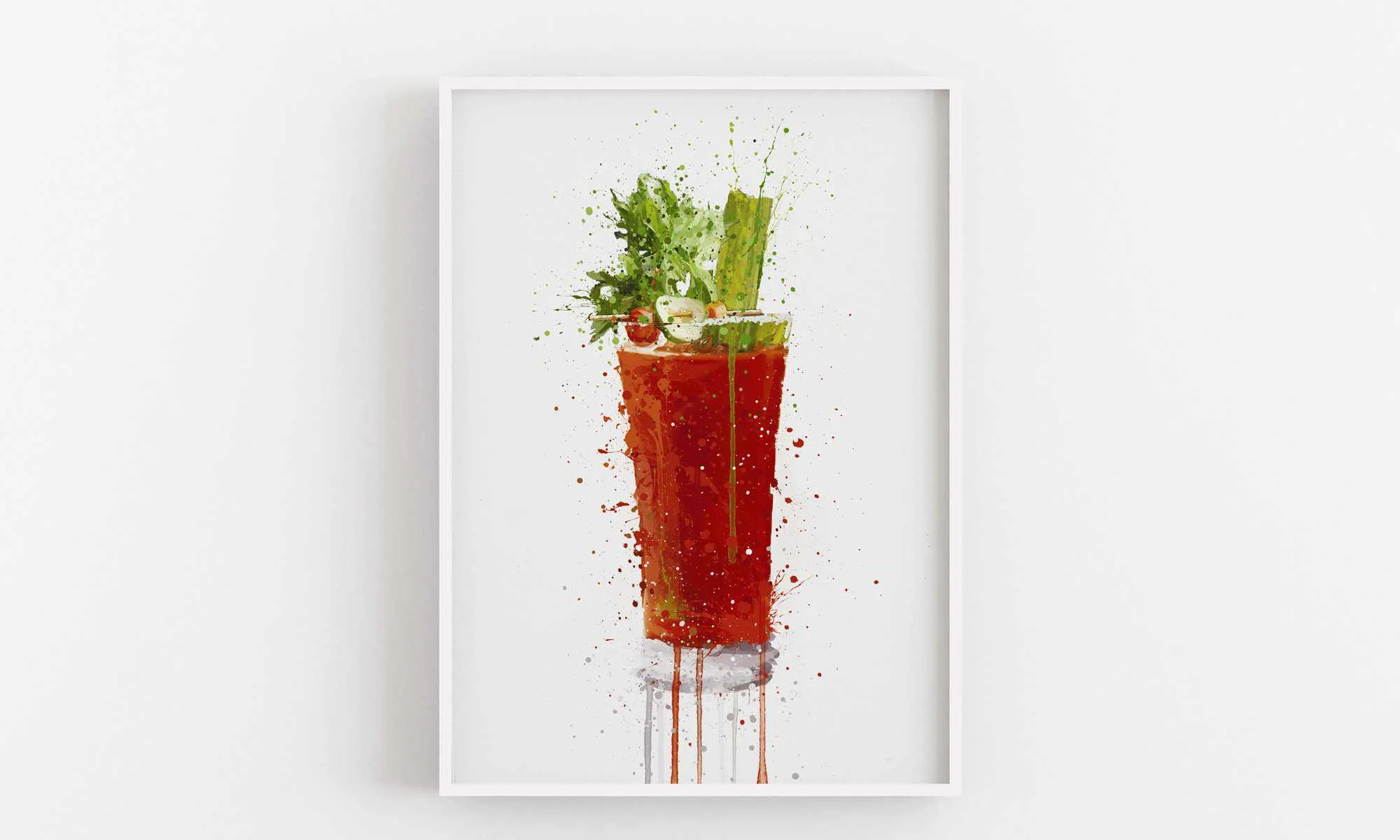 Bloody Mary Cocktail Wall Art Print