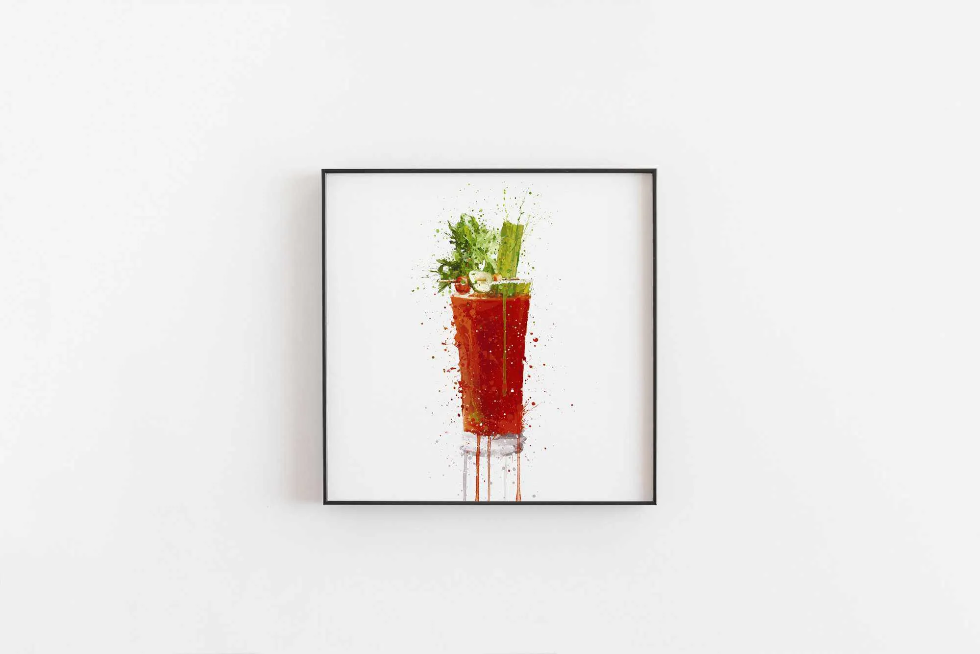 Bloody Mary Cocktail Wall Art Print