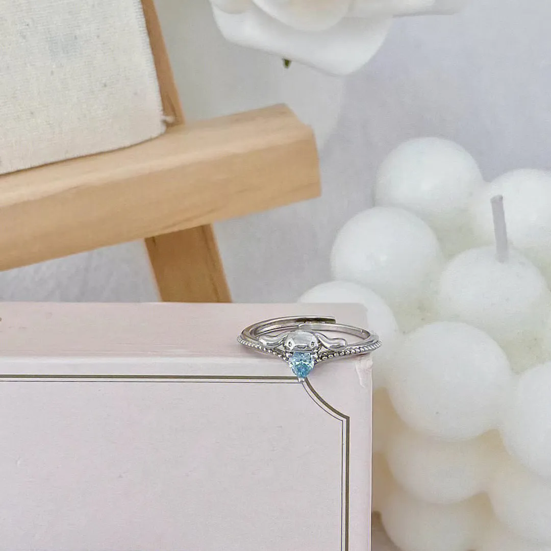 Blue Jewel Cinna Adjustable Ring