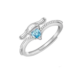 Blue Jewel Cinna Adjustable Ring