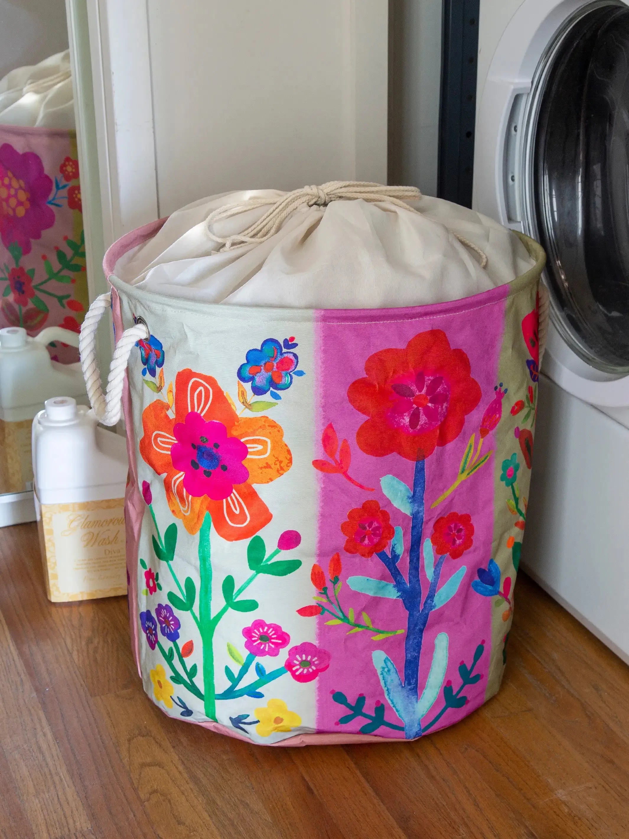 Boho Printed Laundry Hamper - Floral