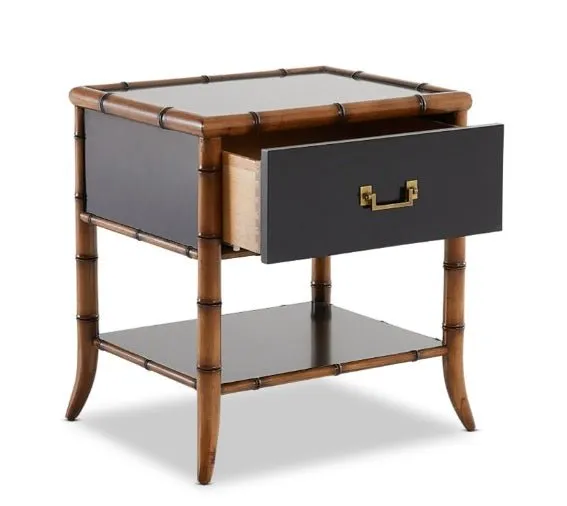 Bordeaux Bedside Table - Black