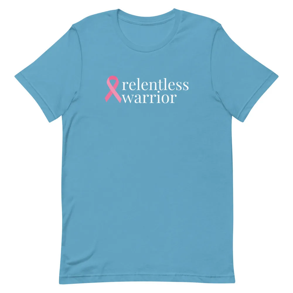 Breast Cancer relentless warrior Ribbon T-Shirt - Dark Colors