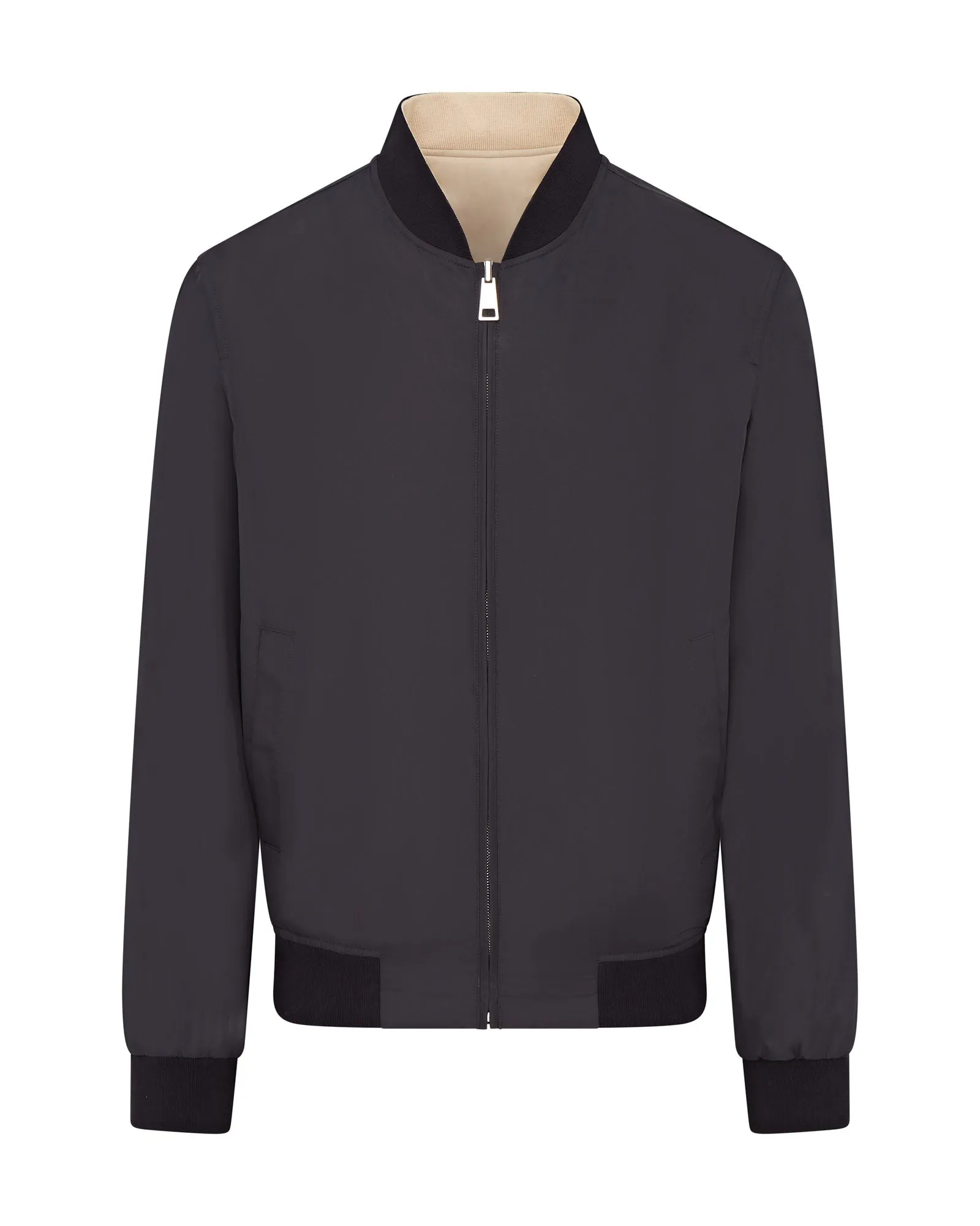 Canali Canali Reversible Bomber Jacket (Navy & Beige)