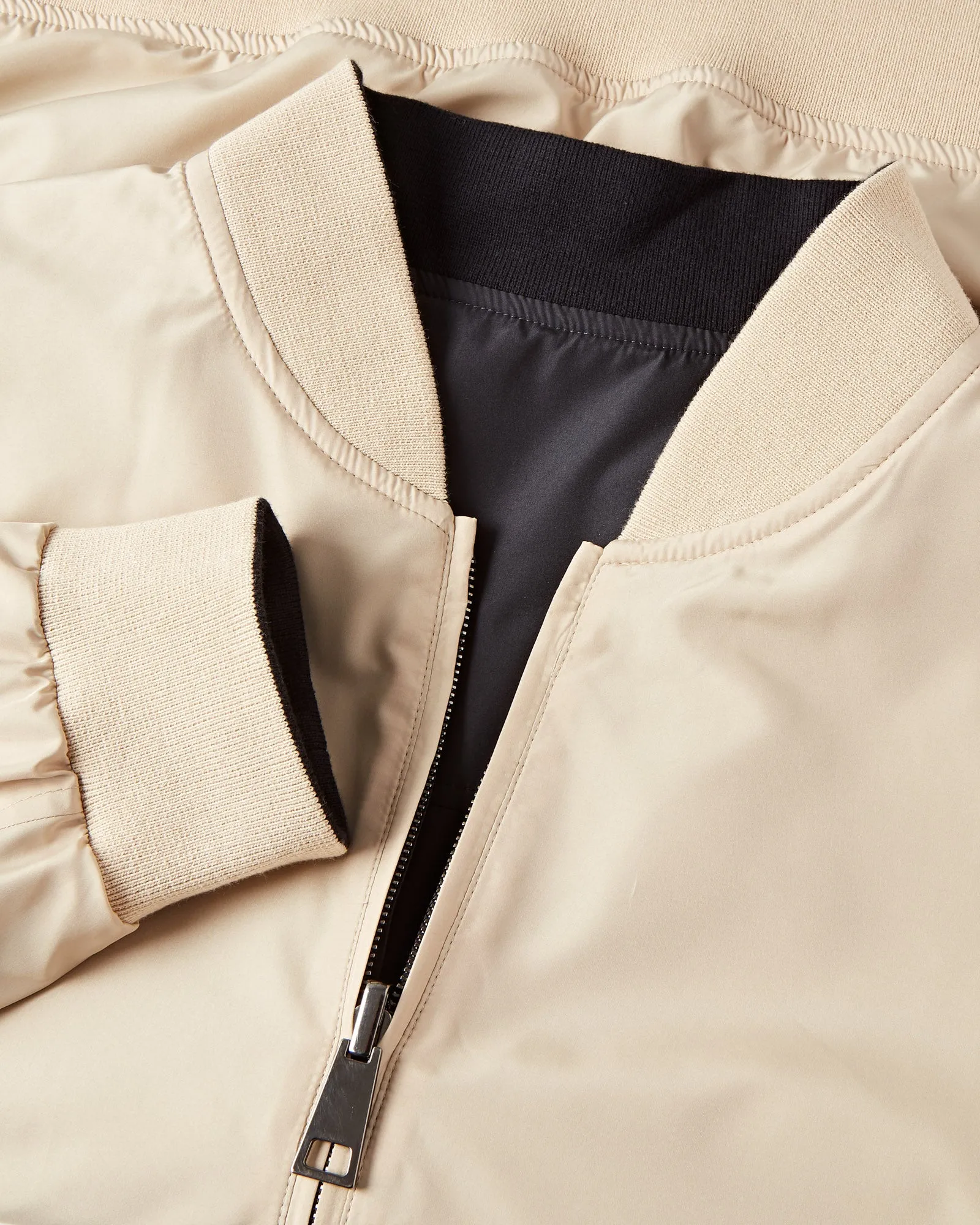 Canali Canali Reversible Bomber Jacket (Navy & Beige)