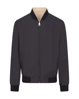 Canali Canali Reversible Bomber Jacket (Navy & Beige)