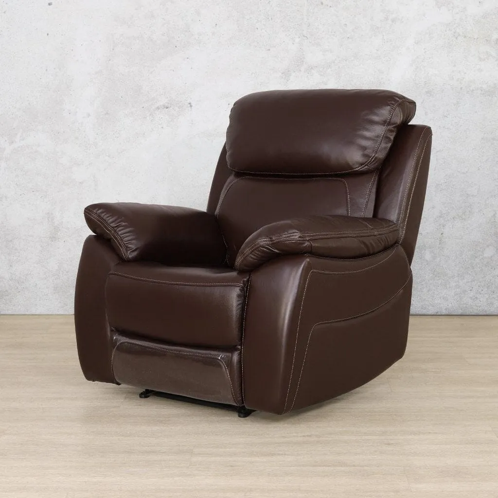 Capri 1 Seater Leather Recliner