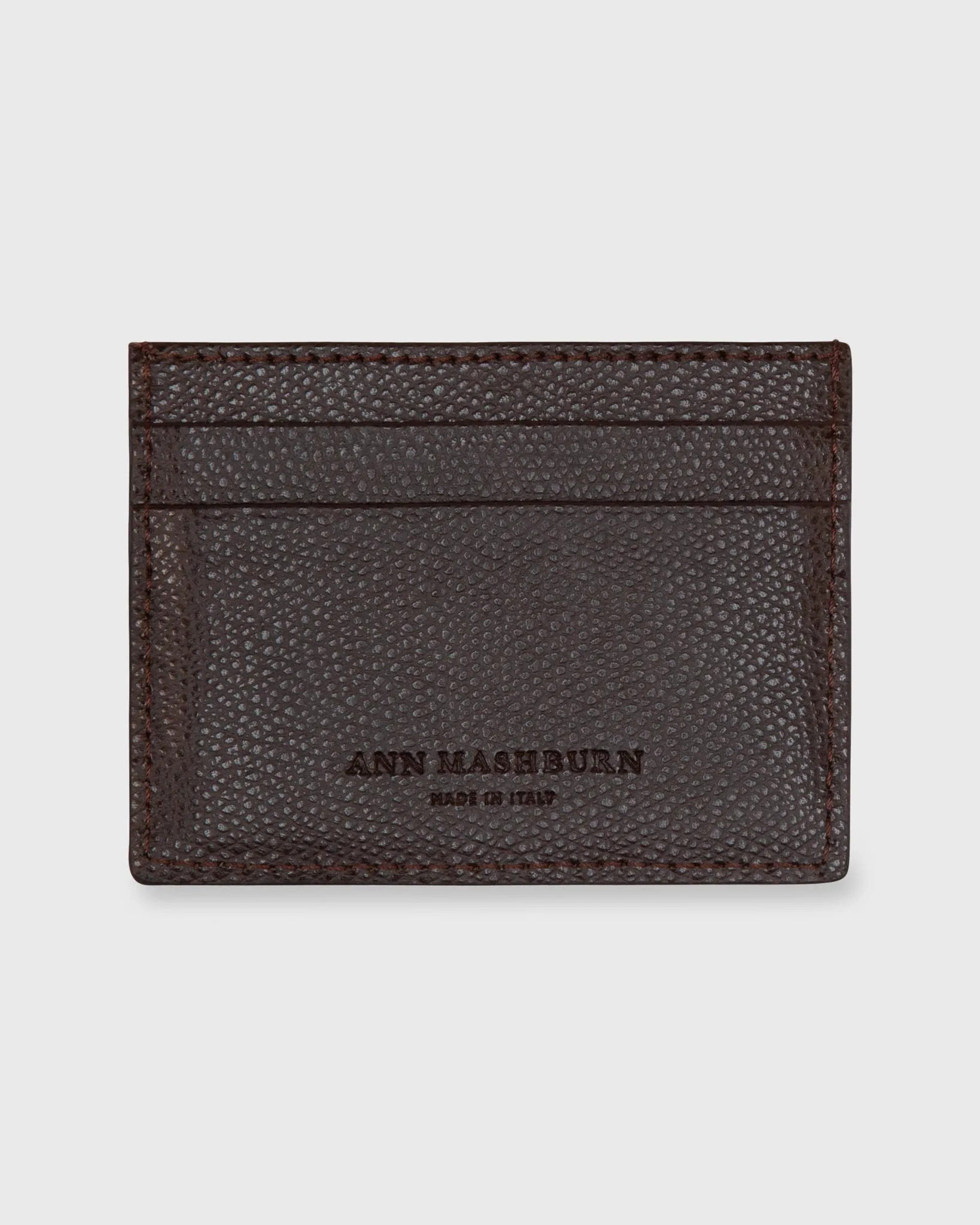 Card Holder in Dark Chocolate Leather