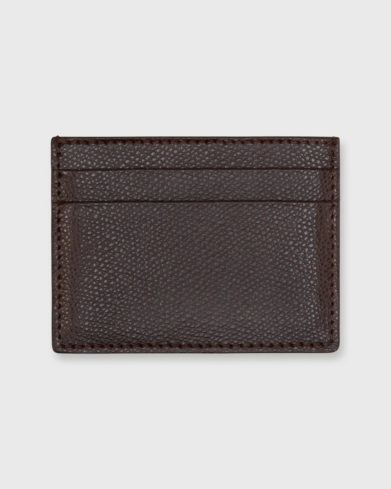 Card Holder in Dark Chocolate Leather