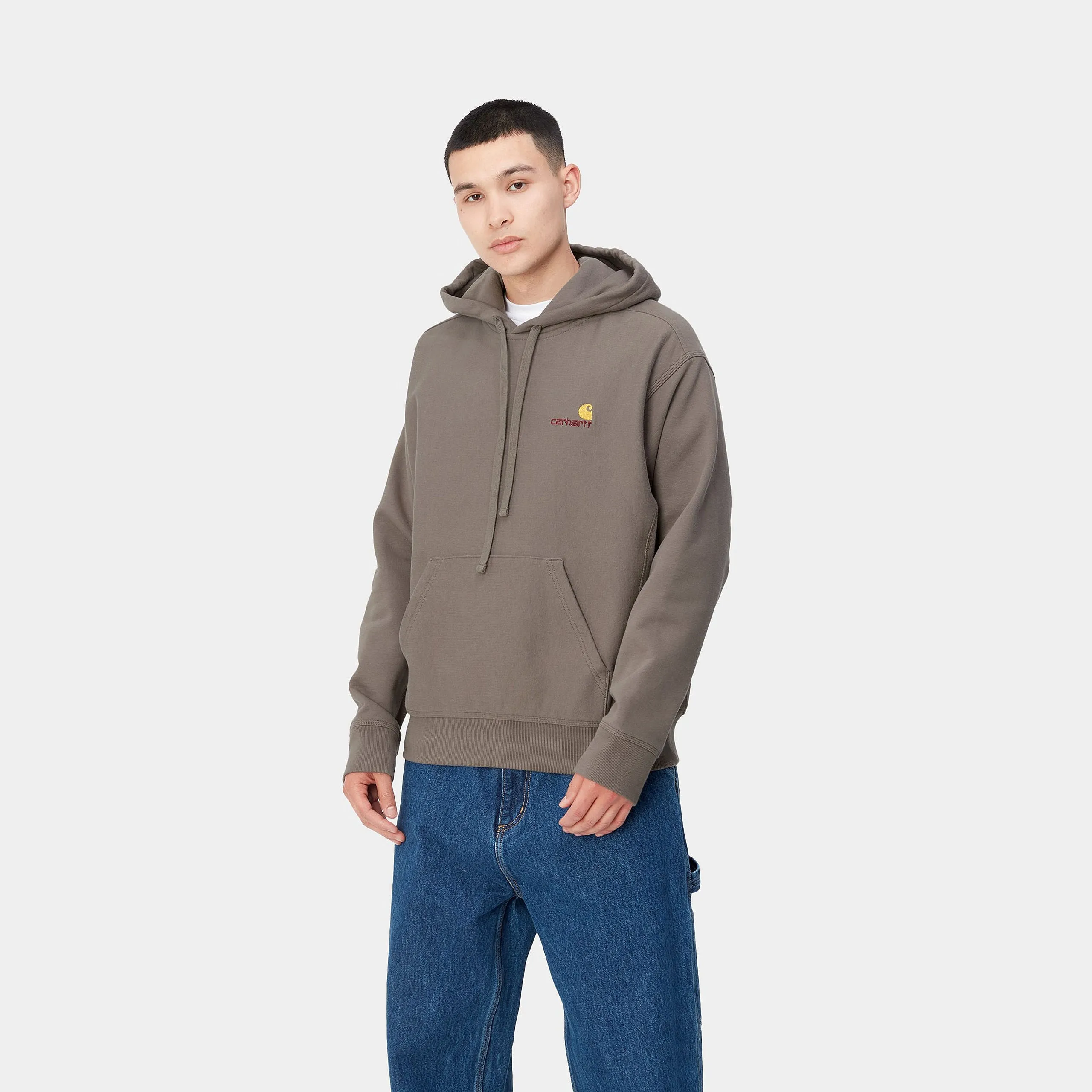 Carhartt Hooded American Script Sweat Teide