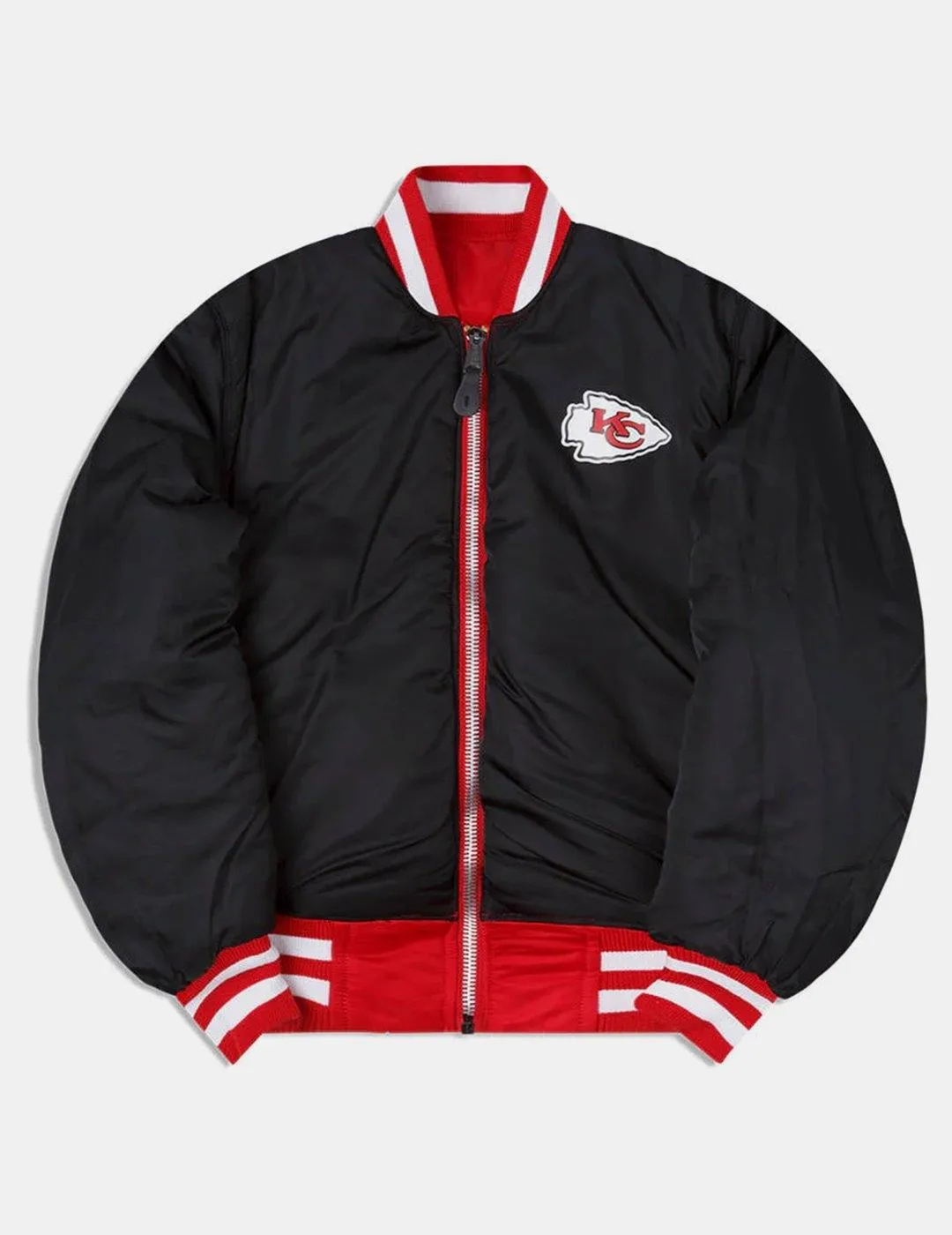 Chaqueta New Era Chiefs x Alpha Industries Roj