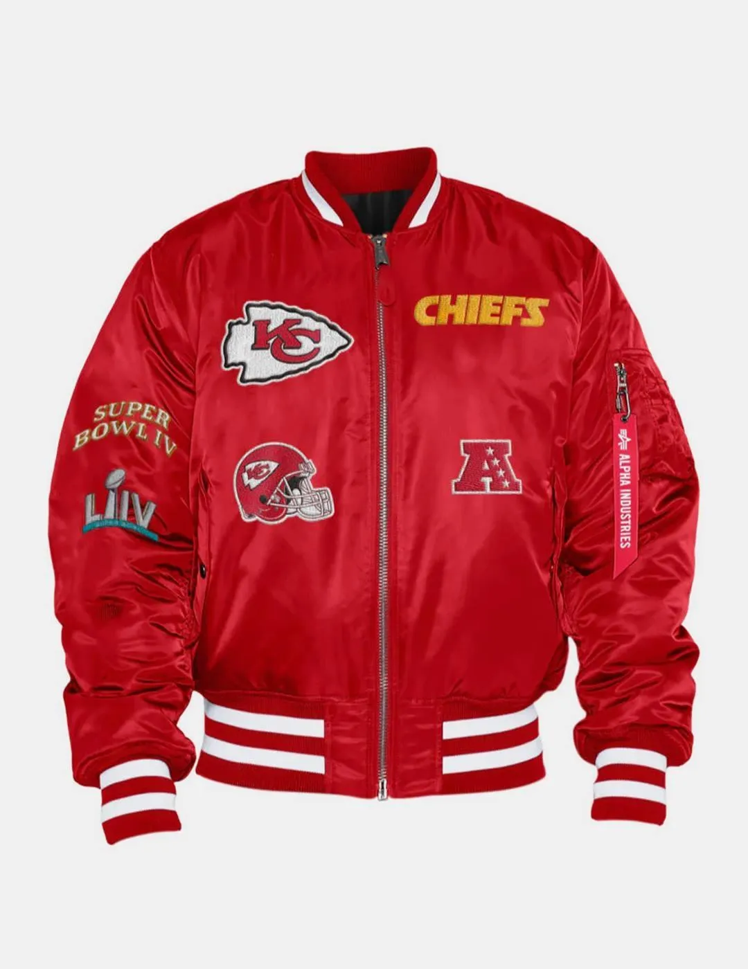 Chaqueta New Era Chiefs x Alpha Industries Roj