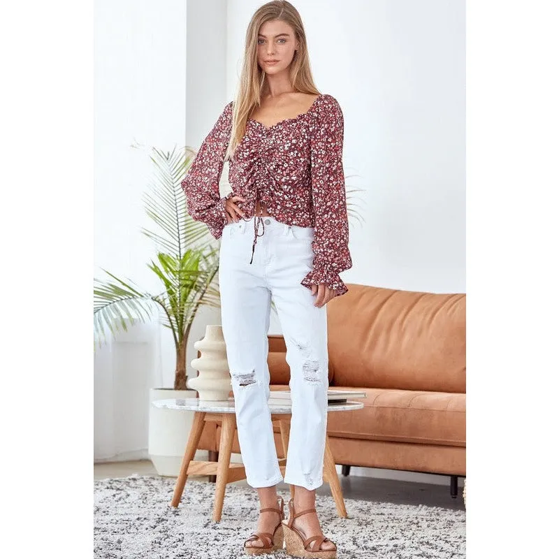 Chic Printed Floral Top