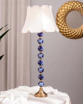 'Chrysanthemum' Ming Pillar Table Lamp