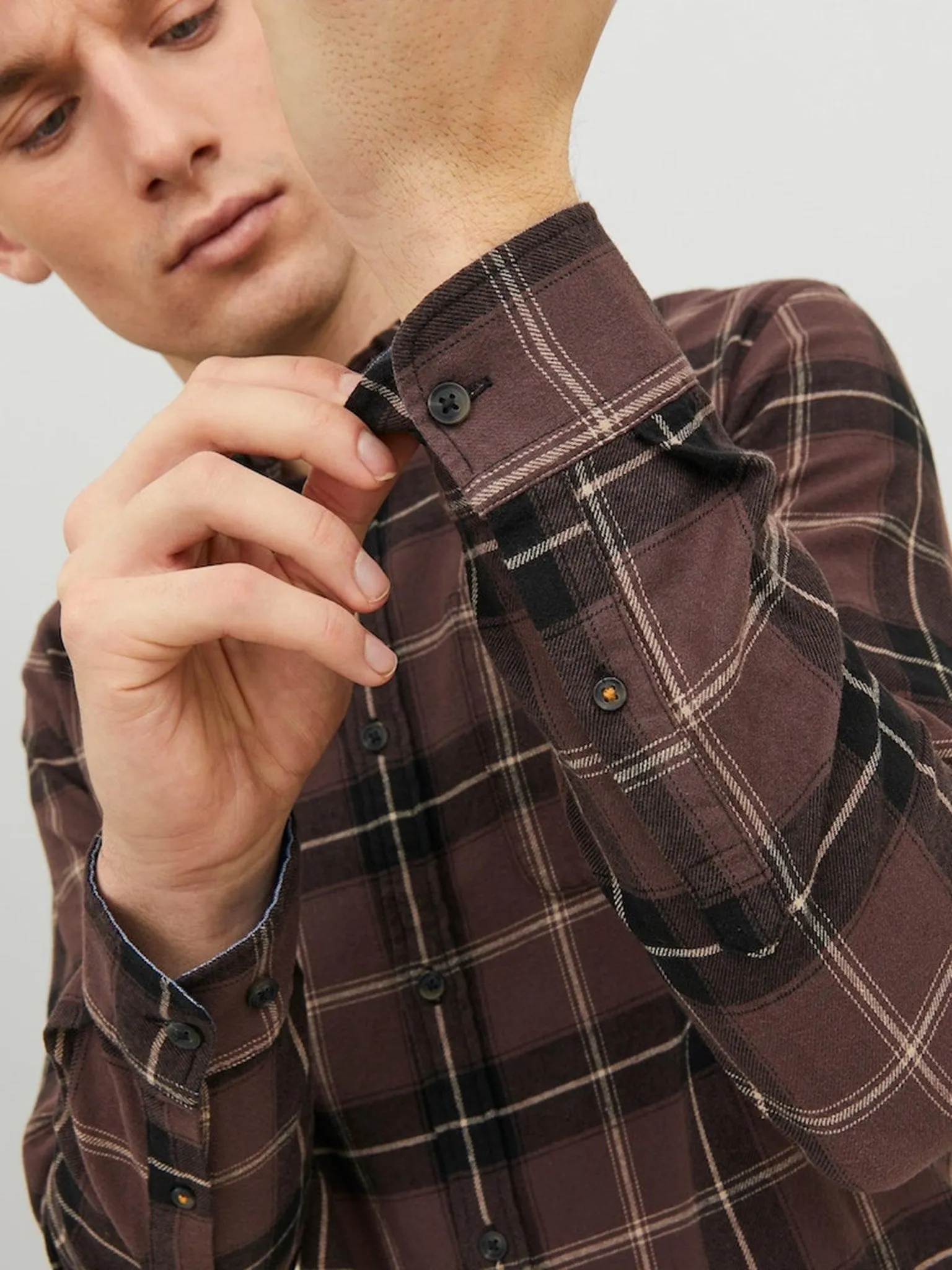 Classic Check Skjorte - Seal Brown