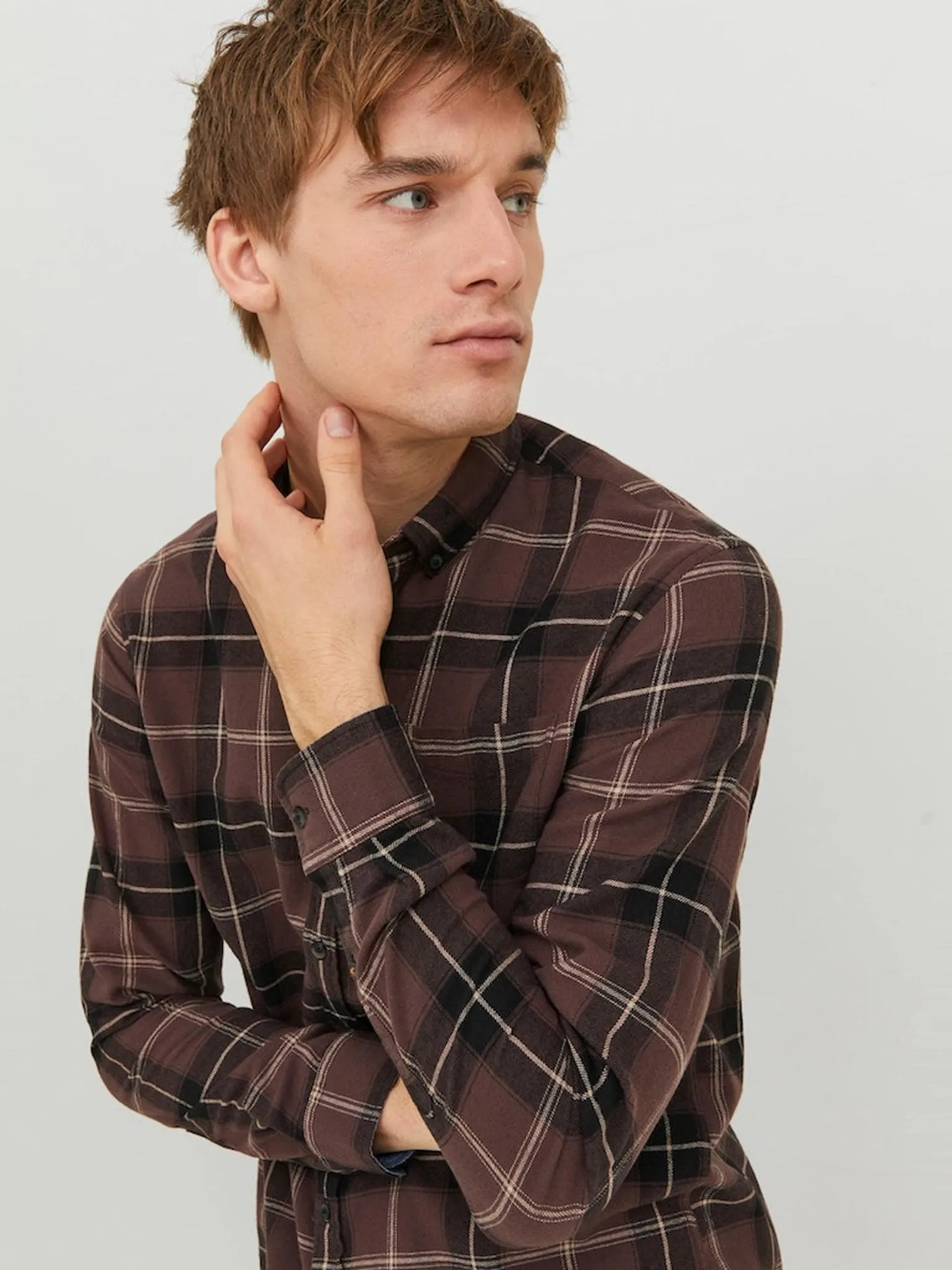 Classic Check Skjorte - Seal Brown