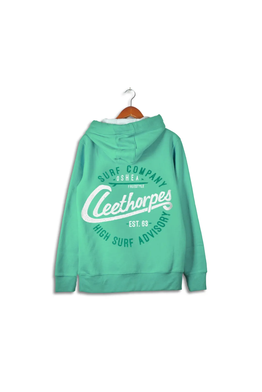 CLEETHORPES   NEW Seaglass  Overhead Hoody - HIGH SURF-