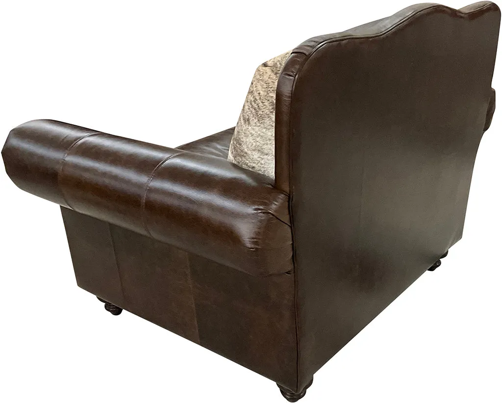 Corona Cowhide Western Chair and Half