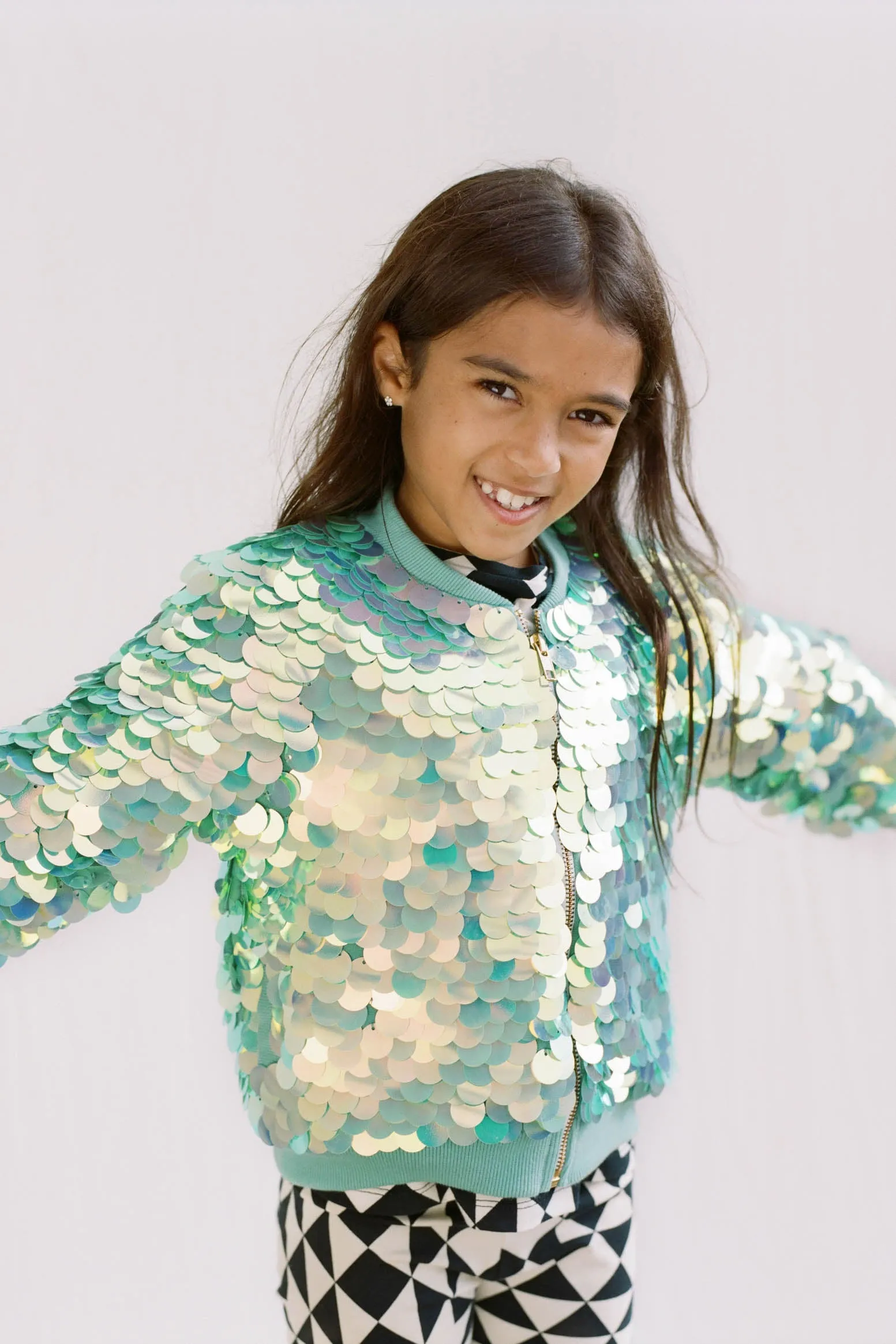 COSMO SEQUIN BOMBER - CHAMELEON