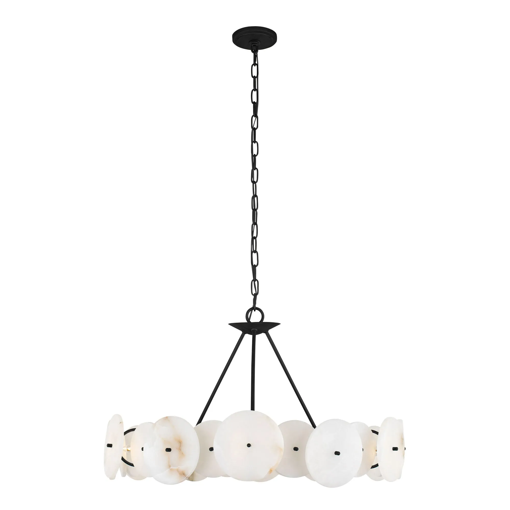 Cosmos 370C06MB 6-Light Chandelier - Matte Black