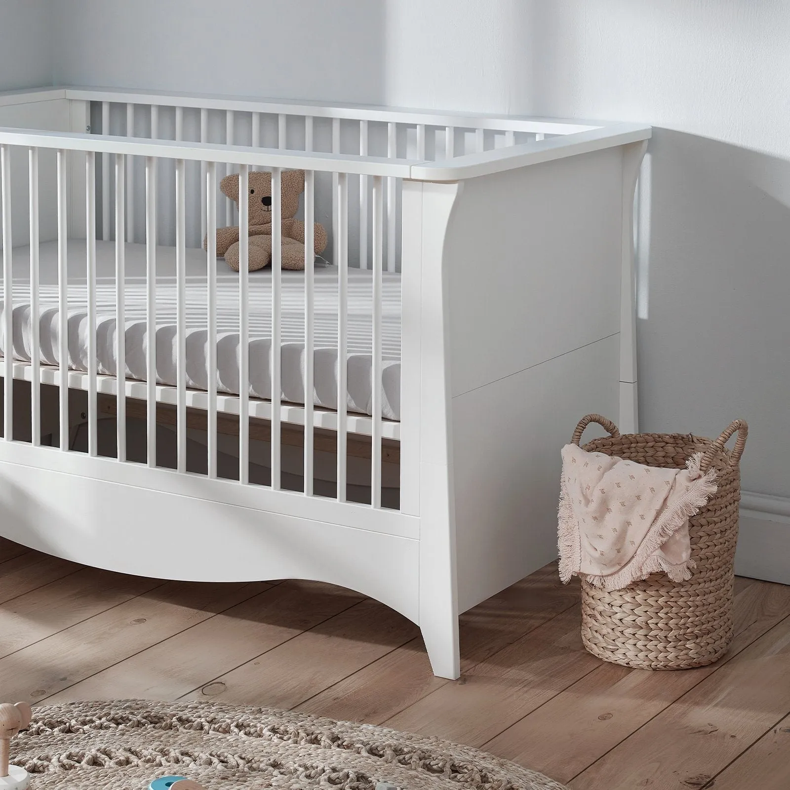 CuddleCo Clara Cot Bed - White