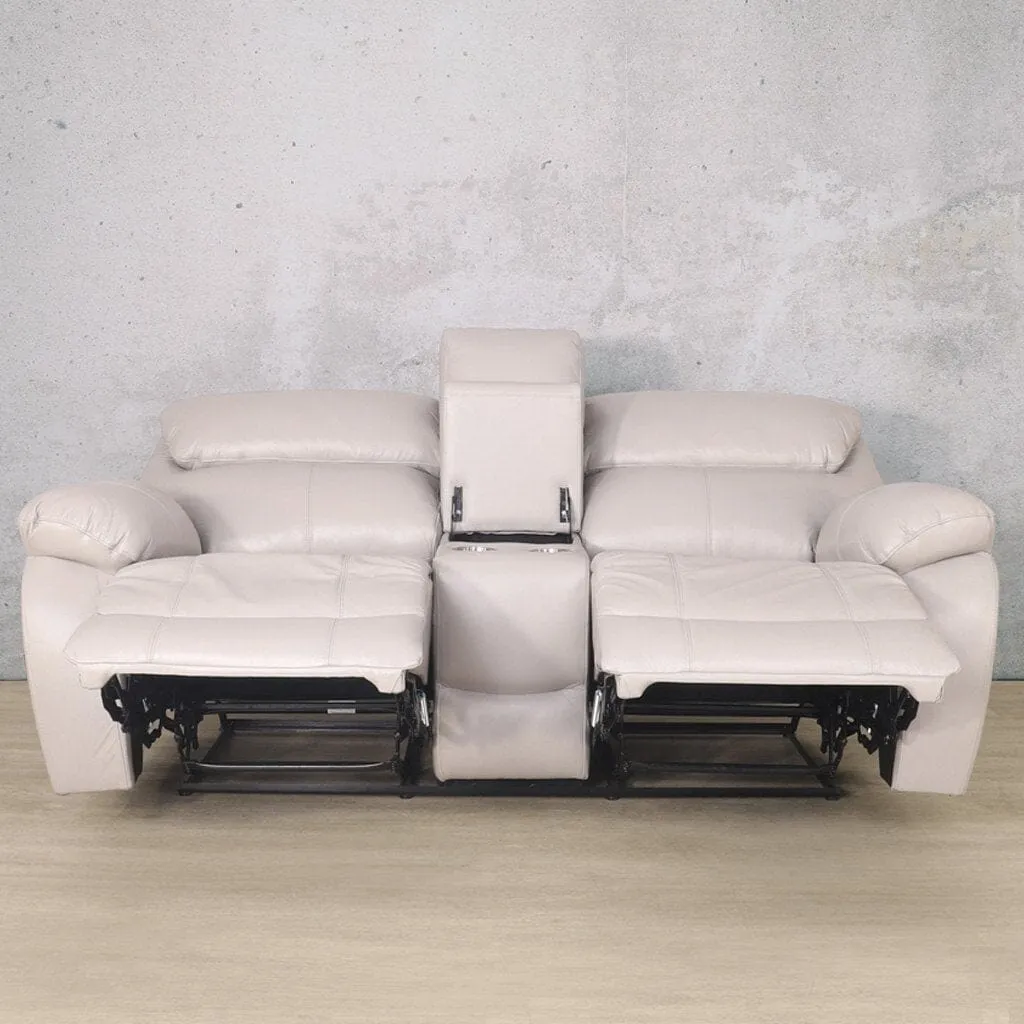 Delta 2 Seater Home Theatre Leather Recliner