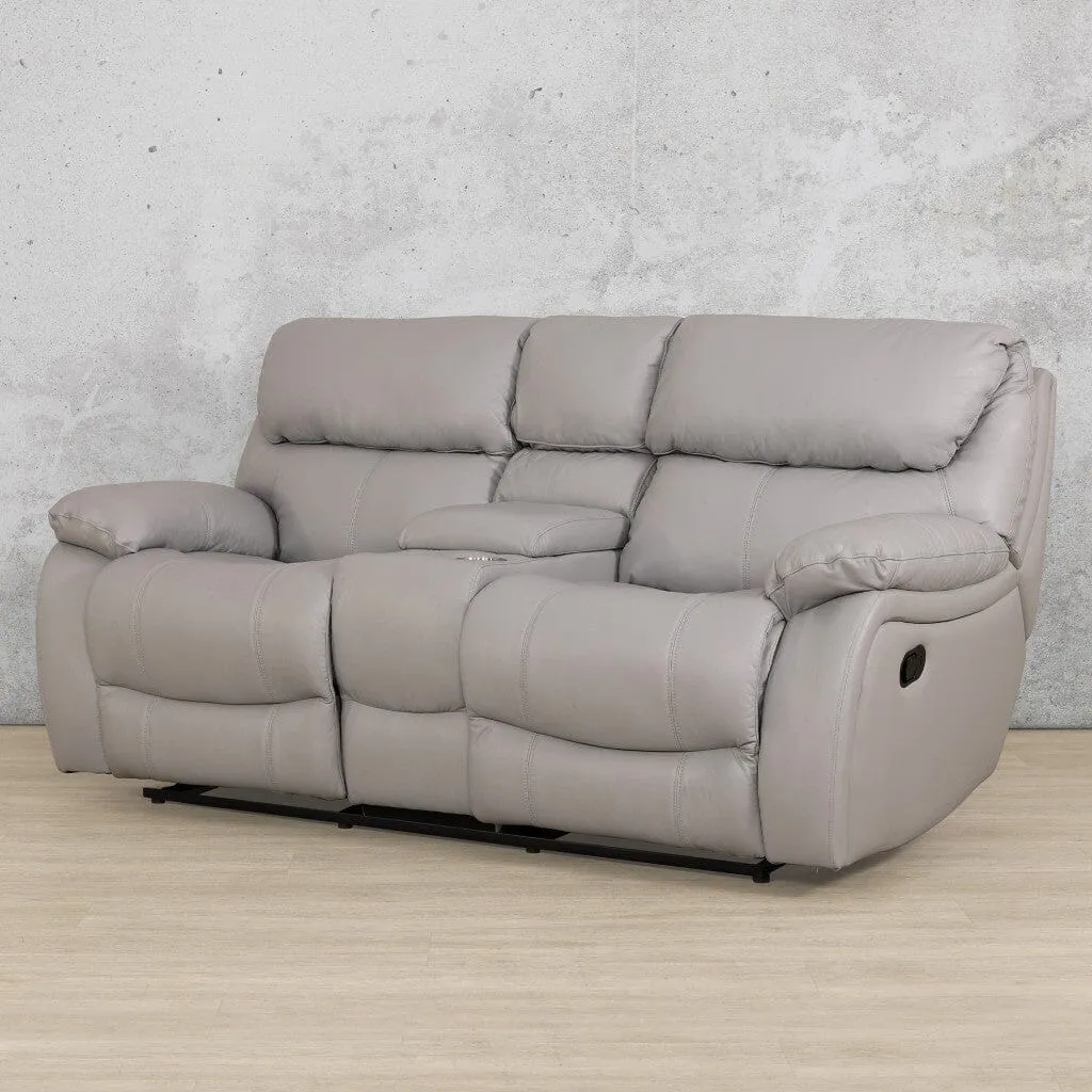 Delta 2 Seater Home Theatre Leather Recliner