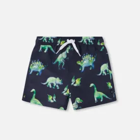 Deux Par Deux Boardshort - Dinosaurs