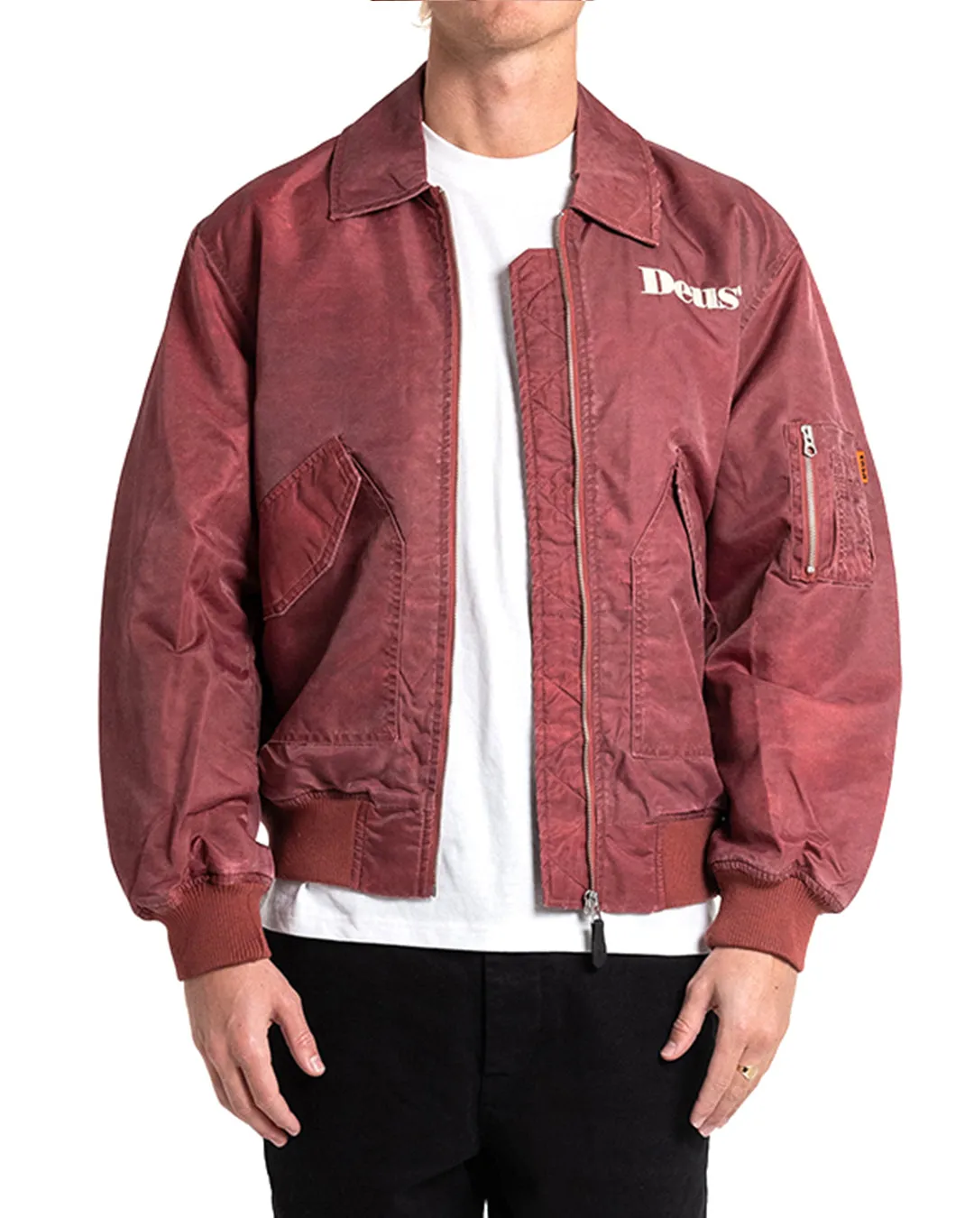 Maroon Dreamhouse Bomber Flight Jacket